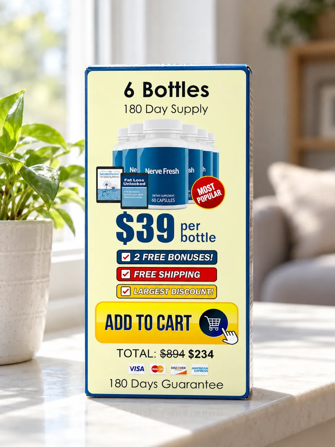 Nerve Fresh — the package in everyday use