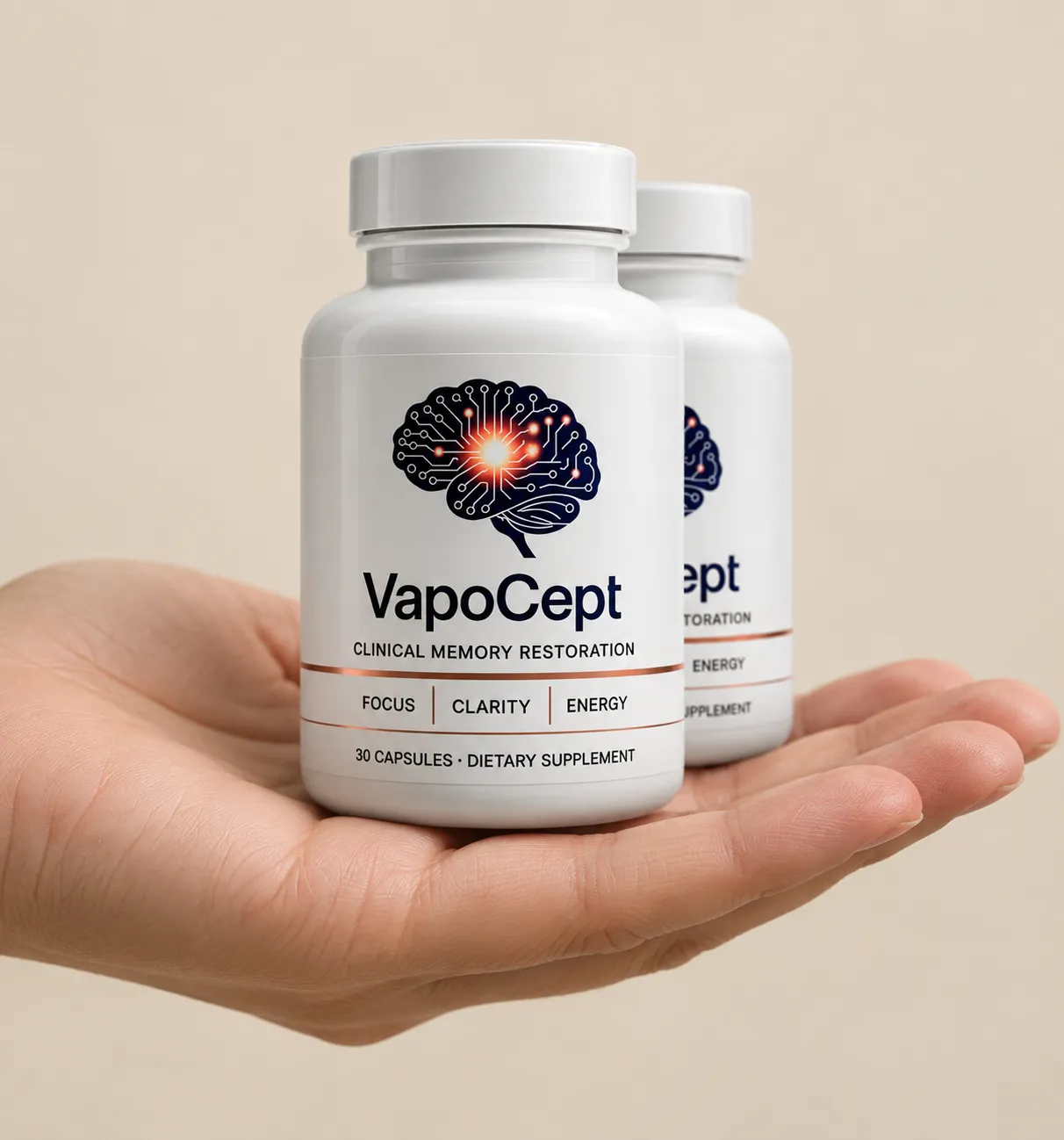 VapoCept — the package held in a hand